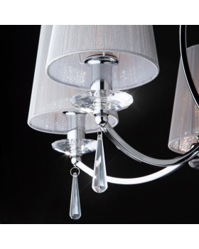 Подвесная люстра Eurosvet 60079/5 хром-foto3