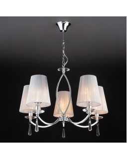 Подвесная люстра Eurosvet 60079/5 хром-foto4