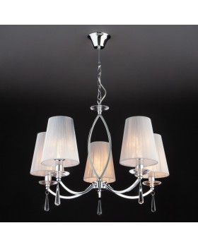 Подвесная люстра Eurosvet 60079/5 хром-foto4