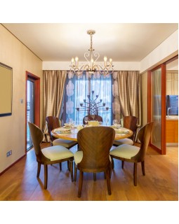 Подвесная люстра Eurosvet 60090/5 золото-foto2