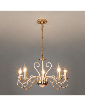 Подвесная люстра Eurosvet 60090/5 золото-foto3