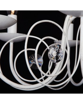 Подвесная люстра Eurosvet 60018/8 белый с золотом-foto4