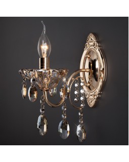 Бра Eurosvet 10025/1 золото/тонированный хрусталь Strotskis-foto2