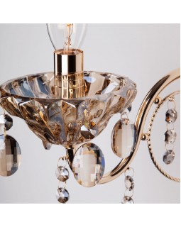 Бра Eurosvet 10025/1 золото/тонированный хрусталь Strotskis-foto3