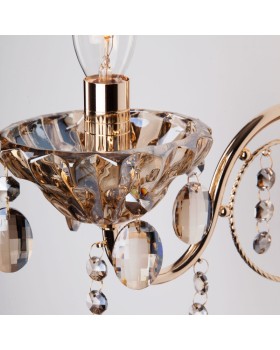 Бра Eurosvet 10025/1 золото/тонированный хрусталь Strotskis-foto3