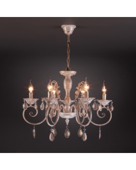 Подвесная люстра Eurosvet 10009/6 золото с белым-foto2