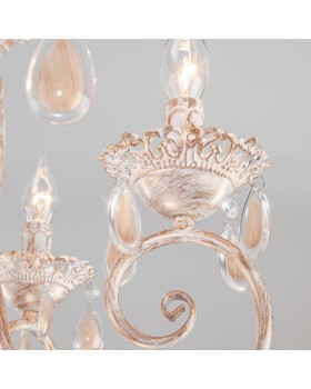 Подвесная люстра Eurosvet 10009/6 золото с белым-foto3