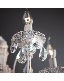 Бра Eurosvet 3305/3 белый с золотом/прозрачный хрусталь Strotskis-foto3