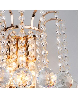 Бра Eurosvet 3299/2 золото/прозрачный хрусталь Strotskis-foto2