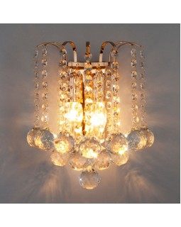 Бра Eurosvet 3299/2 золото/прозрачный хрусталь Strotskis-foto3