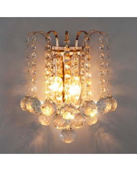 Бра Eurosvet 3299/2 золото/прозрачный хрусталь Strotskis-foto3