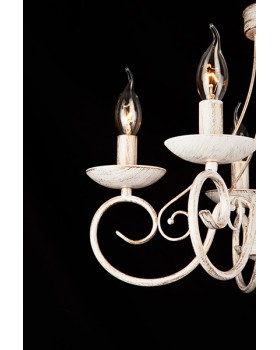 Подвесная люстра Eurosvet 22404/5 белый с золотом-foto2