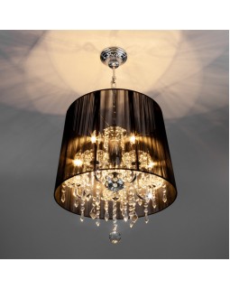 Подвесная люстра Eurosvet 2045/5 хром/черный-foto3