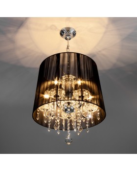 Подвесная люстра Eurosvet 2045/5 хром/черный-foto3