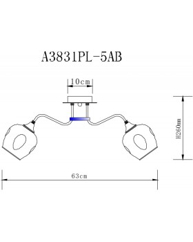 Люстра на штанге ARTE Lamp A3831PL-5AB-foto5
