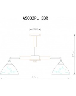Люстра на штанге ARTE Lamp A5032PL-3BR-foto5
