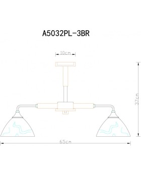 Люстра на штанге ARTE Lamp A5032PL-3BR-foto5