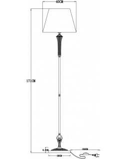 Торшер ARTE Lamp A7301PN-1PB-foto5