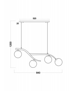 Подвесная люстра Freya FR8014PL-04BS-foto5