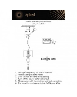 Подвесной светильник APLOYT APL.743.06.01-foto14