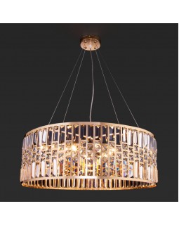 Подвесная люстра Eurosvet 10125/8 золото/прозрачный хрусталь Strotskis Smart (10116/8)-foto2