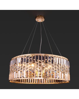 Подвесная люстра Eurosvet 10125/8 золото/прозрачный хрусталь Strotskis Smart (10116/8)-foto2