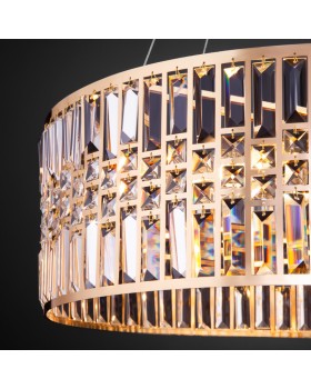 Подвесная люстра Eurosvet 10125/8 золото/прозрачный хрусталь Strotskis Smart (10116/8)-foto3