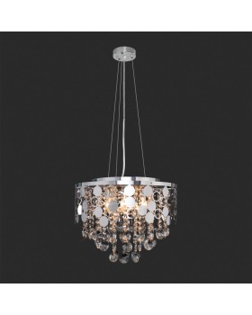 Подвесная люстра Eurosvet 10123/6 хром/прозрачный хрусталь Strotskis Smart (10114/6)-foto4