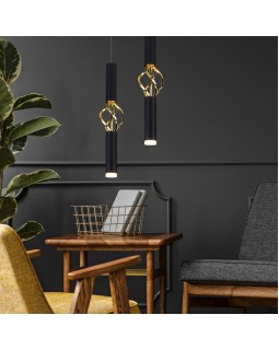 Подвесной светильник Eurosvet 50191/1 LED черный/золото-foto4