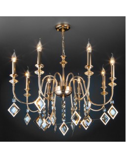 Подвесная люстра Eurosvet 10120/8 золото/тонированный хрусталь Strotskis Smart (10110/-foto2