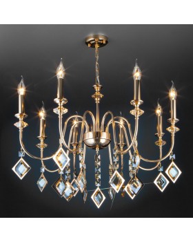 Подвесная люстра Eurosvet 10120/8 золото/тонированный хрусталь Strotskis Smart (10110/-foto2