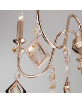 Подвесная люстра Eurosvet 10120/8 золото/тонированный хрусталь Strotskis Smart (10110/-foto3