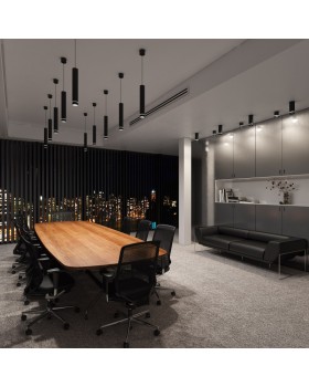 Подвесной светильник Eurosvet DLR023 12W 4200K черный матовый-foto2