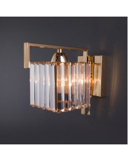 Бра Eurosvet 10126/1 золото/прозрачный хрусталь Strotskis (10117/1)-foto3