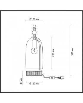 Настольная лампа Odeon Light 4892/1T-foto2