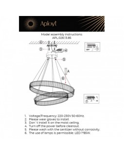 Подвесная люстра APLOYT APL.026.13.85-foto19