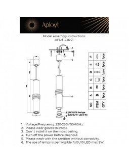 Подвесной светильник APLOYT APL.614.16.01-foto5