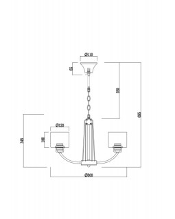 Подвесная люстра Freya FR5003PL-05B-foto2