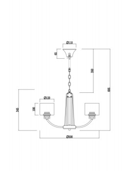 Подвесная люстра Freya FR5003PL-05B-foto2
