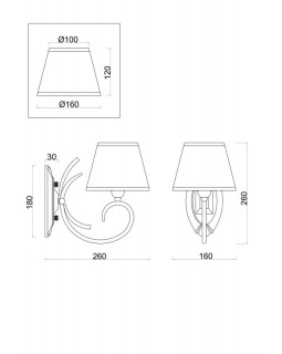 Бра Freya FR2013WL-01G-foto2
