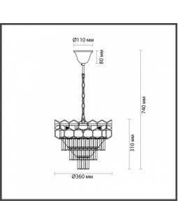Каскадная люстра LUMION 5231/6-foto2