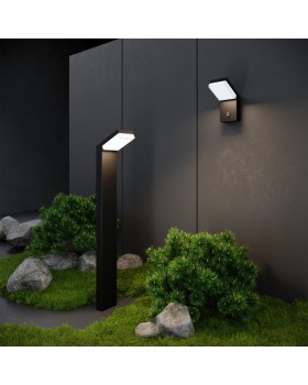 Светильник настенный Elektrostandard 1541 TECHNO LED с датчиком движения Чёрный-foto3