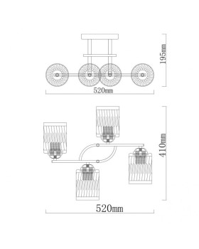 Люстра на штанге DeMarkt 106011004-foto11
