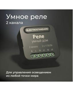Wi-Fi реле Elektrostandard 76007/00 реле Умный дом черный-foto2
