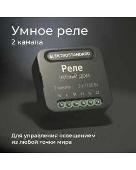 Wi-Fi реле Elektrostandard 76007/00 реле Умный дом черный-foto2