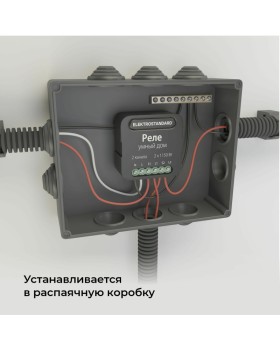 Wi-Fi реле Elektrostandard 76007/00 реле Умный дом черный-foto6