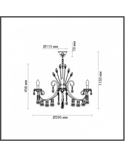 Подвесная люстра Odeon Light 4977/6-foto4