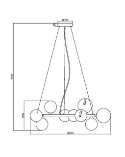 Подвесная люстра Maytoni MOD545PL-11B-foto3