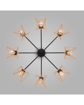 Люстра на штанге Eurosvet 70107/8 черный/латунь-foto3