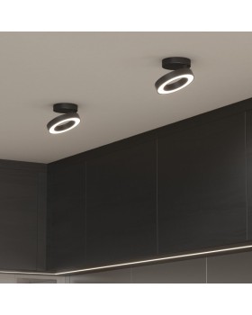 Накладной светильник Elektrostandard Spila черный 12W 4200К (25105/LED)-foto2